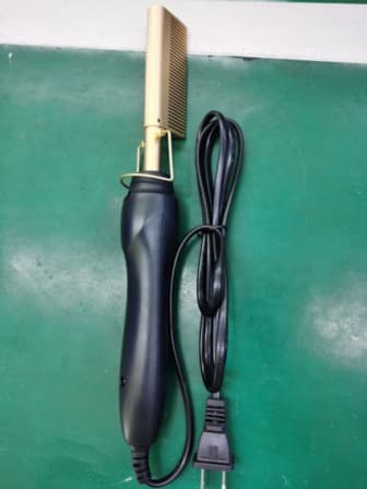 High Heat Ceremic Press Comb Curler and Straightener