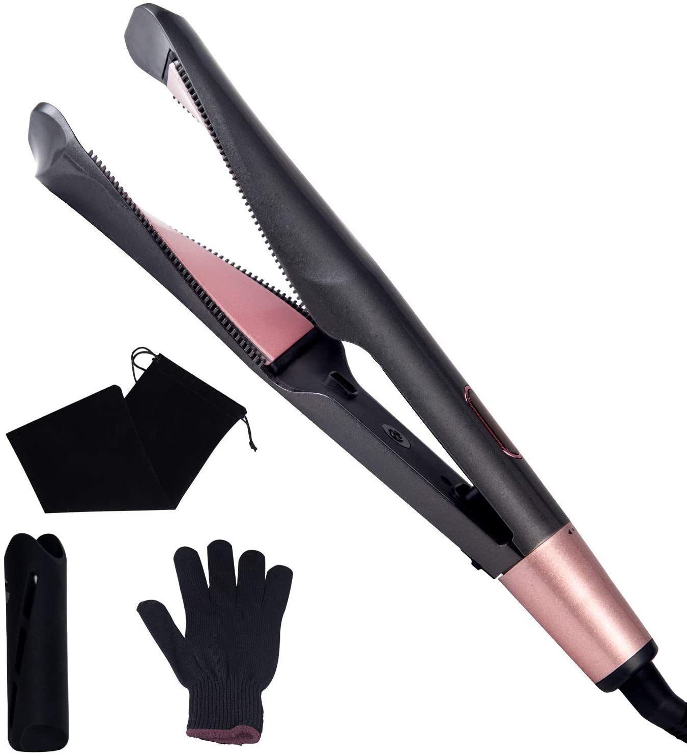2 in 1 Flat Iron Ceramic Hair Curler Straightener