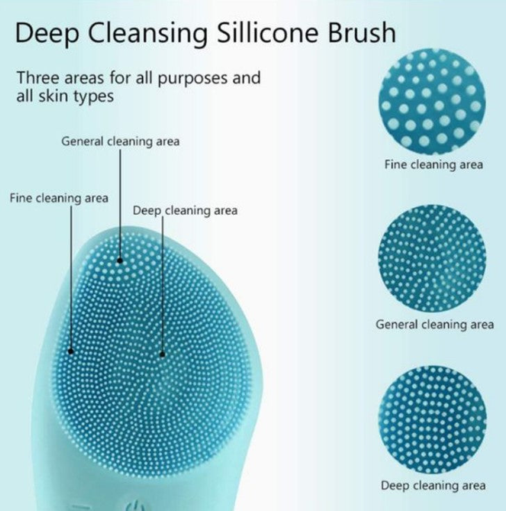 High-Frequency Silicone Facial Cleansing Brush